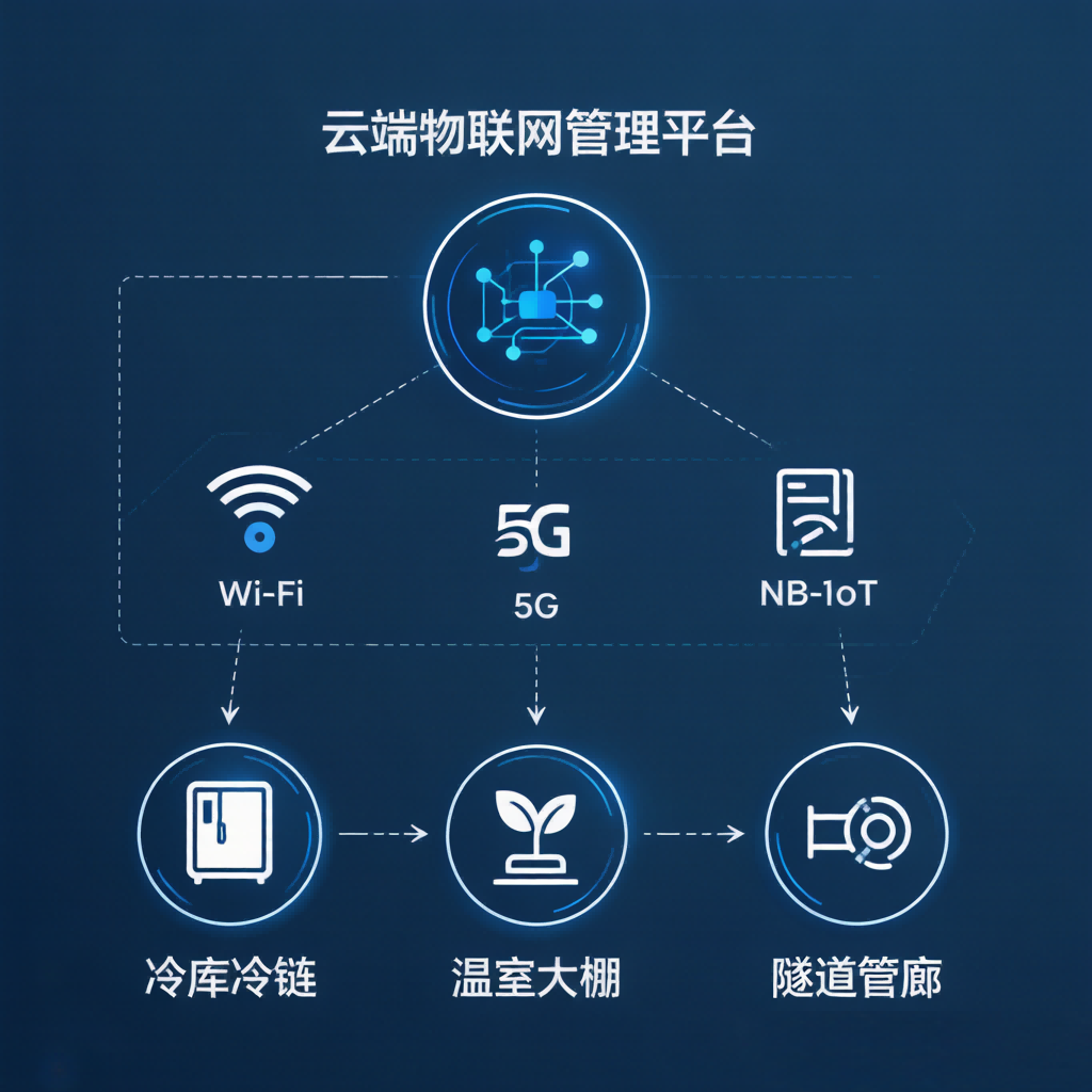 多环境温度监测 - 冷库/温室/管廊场景图